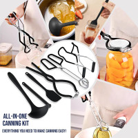 Canning Pot-Canning supplies starter kit, Stainless Steel Canning Tool Kit，Water bath canner with rack for canning. VICAN-SET