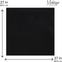 Motique Accessories Extra Large Solid Bandana 27x27 Inch Black