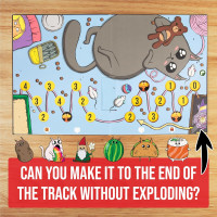 Exploding Kittens: The Board Game - The Action Packed Party Game to Celebrate 10th Birthday - 2-6 Players Aged 7+ - Great for Adults, Teens, Collectors, Kids