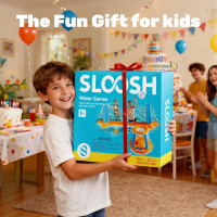 JOYIN Inflatable Pool Float Set Volleyball Net & Basketball Hoops, Floating Swimming Game Toy for Kids and Adults, Summer Floaties, Volleyball Court (105”x28”x38”)|Basketball (27.6”x23”),L-Orange Orange Large