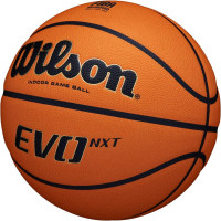 Wilson Basketball EVO NXT FIBA Game Ball, Mixed Leather, Ideal for Indoor, Size 7, Brown, WTB0965XB Single