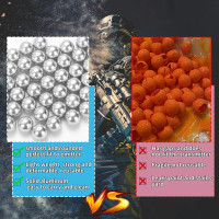 200 Pieces .43 Caliber Aluminum Paintball Ammo 1.8 Grams Solid Resuable Seamless Paintball Powerful for Shooting Training Practice Fit for T4E Walther PPQ/ TPM1 and Glock17/G17