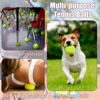 Magicorange Tennis Balls, 12 Pack Advanced Training Tennis Balls Practice Balls, Come with Mesh Bag for Easy Transport, Good for Beginner Training Ball Green