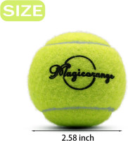 Magicorange Tennis Balls, 12 Pack Advanced Training Tennis Balls Practice Balls, Come with Mesh Bag for Easy Transport, Good for Beginner Training Ball Green