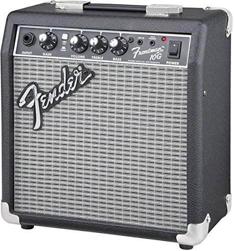 Fender Frontman 10G Guitar Combo Amplifier - Black Bundle with Cable and Austin Bazaar Exclusive 12-Pack Picks Frontman 10G Black Bundle w/ Cable