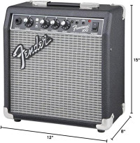 Fender Frontman 10G Guitar Combo Amplifier - Black Bundle with Cable and Austin Bazaar Exclusive 12-Pack Picks Frontman 10G Black Bundle w/ Cable