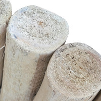 Backyard X-Scapes Natural Eucalyptus Wood Solid Log for Garden Edging Lawn Landscape Fence Borders 72 in L x 6 in H x 1.25 in D 6 in Natural