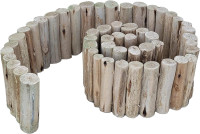 Backyard X-Scapes Natural Eucalyptus Wood Solid Log for Garden Edging Lawn Landscape Fence Borders 72 in L x 6 in H x 1.25 in D 6 in Natural