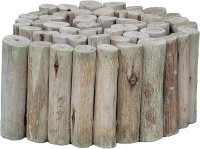 Backyard X-Scapes Natural Eucalyptus Wood Solid Log for Garden Edging Lawn Landscape Fence Borders 72 in L x 6 in H x 1.25 in D 6 in Natural