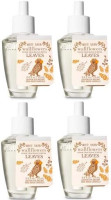 Bath and Body Works 4 Pack Leaves Wallflowers Fragrances Refill. 0.8 Oz.
