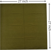 Extra Large Bandanas 27x27 inch Thick Solid Color Cotton Oversized Blank Head Bandannas for Men and Women Olive Green Single