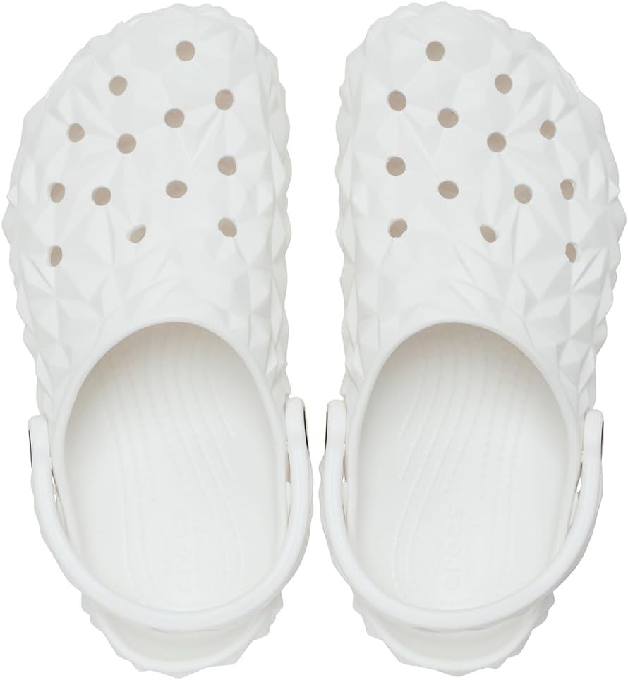Crocs Unisex-Adult Classic Geometric Clog 9 Women/7 Men White
