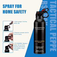 Pepper Spray Outdoor Protection Easy Carry and Fast Access, Secure and Easy to Use Safety for Both Women and Men Quick Release 6.7OZ
