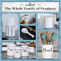 Home Acre Designs Food Storage Containers Set with Lids, Farmhouse Home Kitchen Decor Rustic Vintage Canisters Sugar Coffee Tea