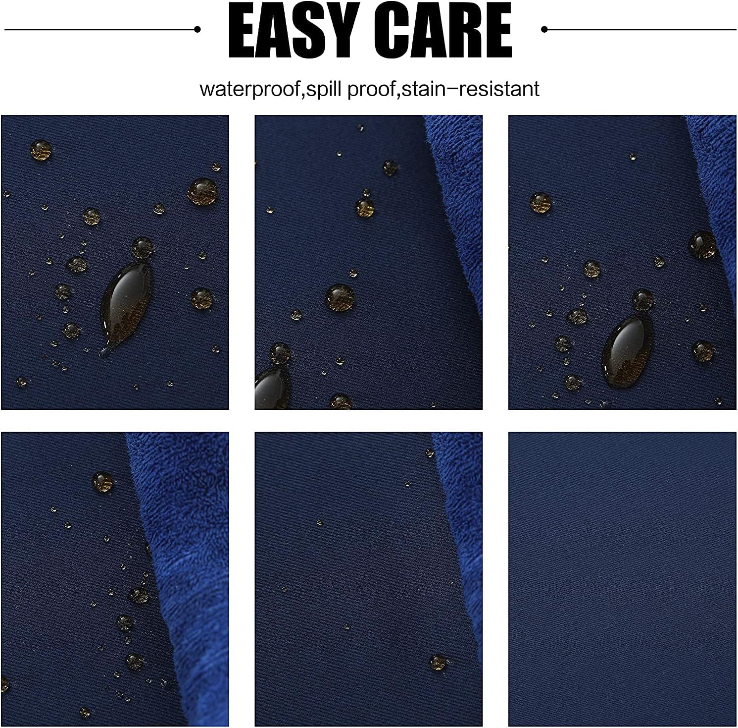 Obstal Rectangle Table Cloth, Oil-Proof Spill-Proof and Water Resistance Microfiber Tablecloth, Decorative Fabric Table Cover for Outdoor and Indoor Use (Navy Blue, 60 x 84 Inch) 84