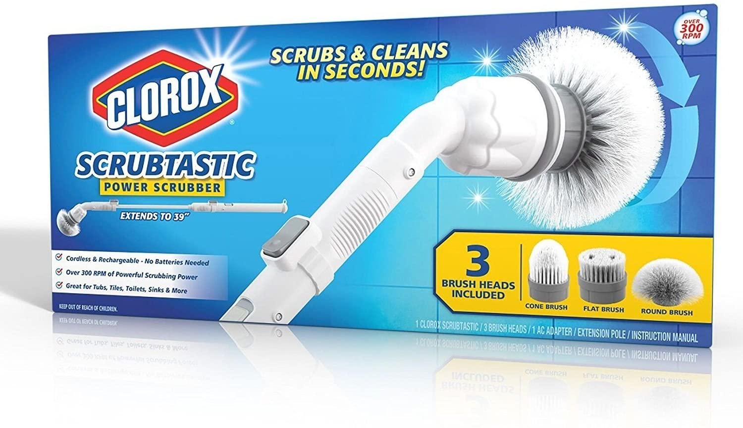 Wholesale Clorox Scrubtastic Spin Scrubber Rechargeable, Multipurpose