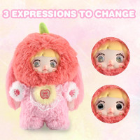 Plush Blind Box, Kawaii Nommi Cute Fruit Series Stuffed Blind Box Doll 1PC, Kawaii Mystery Plush Toys Collectible for Birthday Gift (1 of 7 Possible Styles)