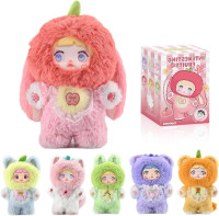 Plush Blind Box, Kawaii Nommi Cute Fruit Series Stuffed Blind Box Doll 1PC, Kawaii Mystery Plush Toys Collectible for Birthday Gift (1 of 7 Possible Styles)