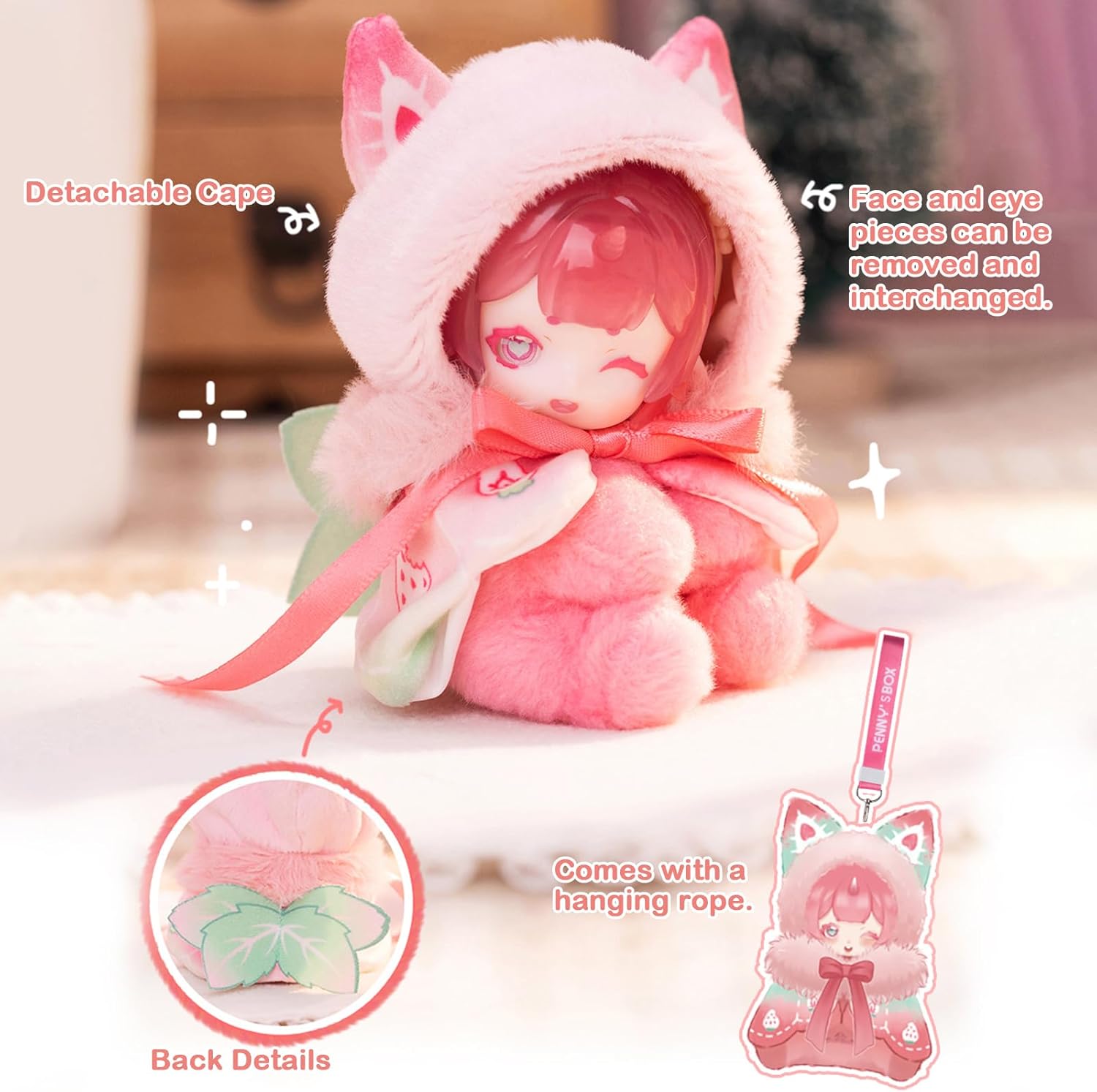 Antu Cute Petite Series Plush Blind Box 1PC (1 of 7 Possible Styles) Cute Figures Collectible Toys Birthday Gifts