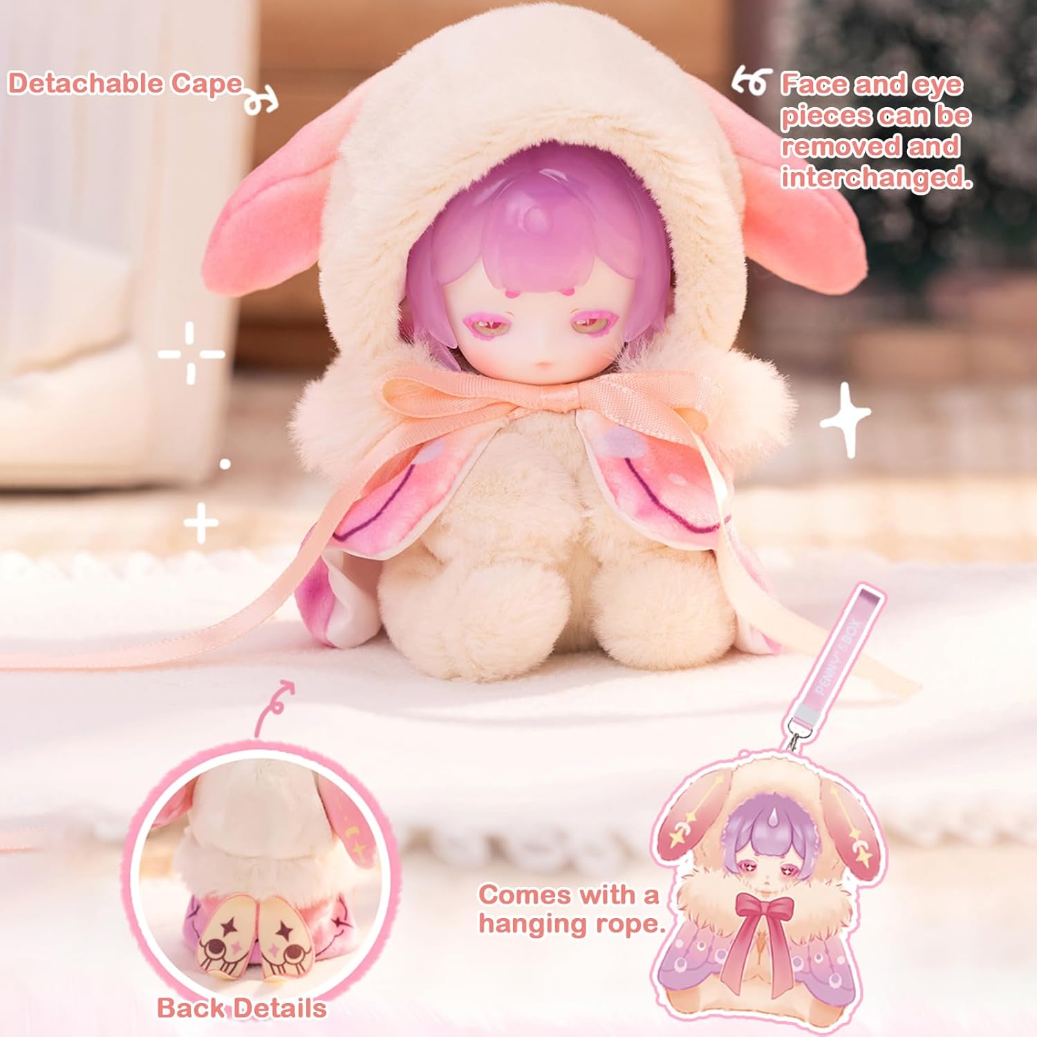 Antu Cute Petite Series Plush Blind Box 1PC (1 of 7 Possible Styles) Cute Figures Collectible Toys Birthday Gifts