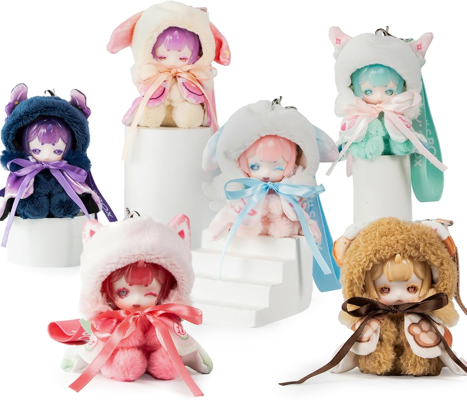 Antu Cute Petite Series Plush Blind Box 1PC (1 of 7 Possible Styles) Cute Figures Collectible Toys Birthday Gifts