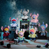 MINISO Disney Stitch GenZ Street Collection Vinyl Plush Pendant Surprise Box Figure Model Random Design Blind Box Toy Collectible Toy for Home Decor Birthday Gifts (Random One Figure)