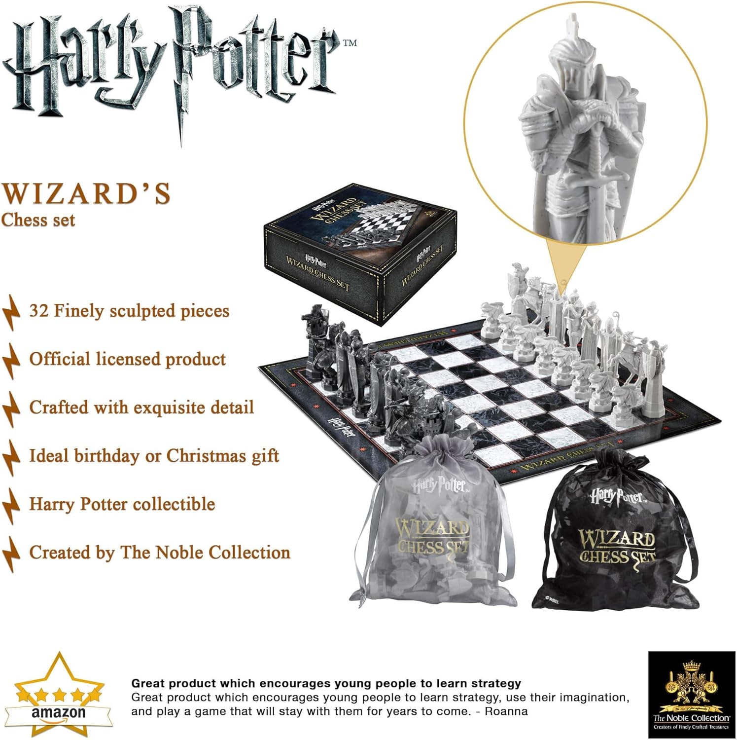 The Noble Collection Harry Potter Wizard Chess Set Single