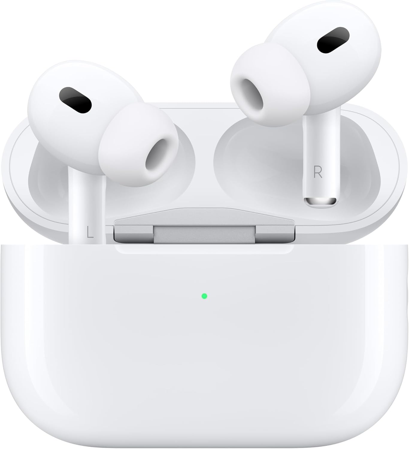 Apple AirPods Pro 2 Wireless Earbuds, Active Noise Cancellation, Hearing Aid Feature, Bluetooth Headphones, Transparency, Personalized Spatial Audio, High-Fidelity Sound, H2 Chip, USB-C Charging Without AppleCare+