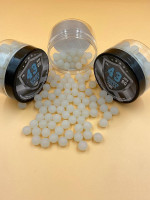 SSR 100 x Blue Night Vision Fluorescent Silicon Rubber Balls Paintballs Glowing in The Dark in 43 Cal. for Training and Self - Home Defense