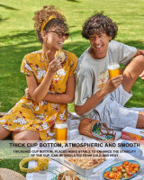 LUXU Beer Glass, 20 oz Can Shaped Beer Glasses Set of 4 -Craft Drinking Glasses,Large Beer Glasses for Any Drink and Any Occasion (Set of 4) 20 OZ Set of 4