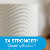 Cottonelle Ultra Clean Toilet Paper with Active CleaningRipples Texture, Strong Bath Tissue, 24 Family Mega Rolls = 132 Regular Rolls (4 Packs of 6) Family Mega Rolls 353 Sheets (Pack of 24)