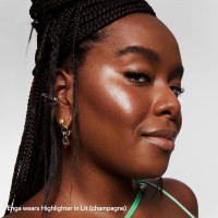 Milk Makeup Highlighter – Cream Highlighter Stick for Face + Body with Radiant, Shimmery Glow – Buildable, Blendable, Vegan Formula for All Skin Types Lit - Champagne Pearl