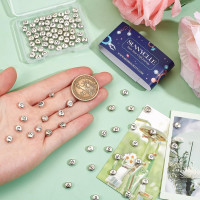 SUNNYCLUE 1 Box 104Pcs Metal Letter Beads Alphabet Beads Bulk Alloy Oval Tibetan Antique Silver Capital English A-Z Bead for Jewelry Making DIY Crafting Name Necklace Bracelet Keychain Women Beginners