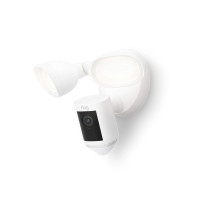 Ring Floodlight Cam Wired Pro with Bird’s Eye View and 3D Motion Detection, White White 1 Camera Floodlight Cam Wired Pro Only