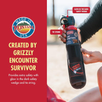 Counter Assault Bear Spray - Bears, Mountain Lions, Coyotes - Long-Range 32ft Distance - Pepper Spray Safety Gear for Hiking & Camping Protection - 2% Capsaicin - 8.1 oz with Holster