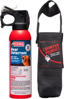 Counter Assault Bear Spray - Bears, Mountain Lions, Coyotes - Long-Range 32ft Distance - Pepper Spray Safety Gear for Hiking & Camping Protection - 2% Capsaicin - 8.1 oz with Holster