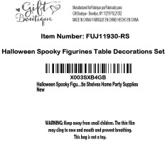 Gift Boutique Halloween Figurines Set of 3 Resin Ghost Pumpkin Witch Shelf Sitters with Dangling Legs Tabletop Decor for Office Home Party Centerpiece