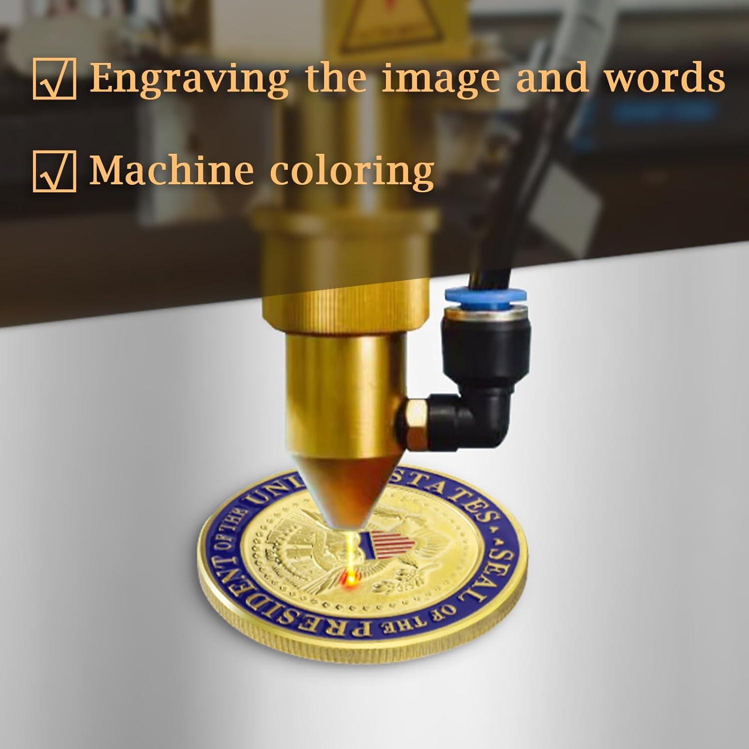 Donald Trump Challenge Coin, President Donald Trump Coin 2024 Collection, Never Surrender-Save America Again Challenge Coin, Limited Edition Collectible Presidential Memorabilia New-red