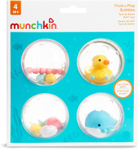 Munchkin® Float & Play Bubbles™ Baby and Toddler Bath Toy, 4 Count 4 Count Float & Play