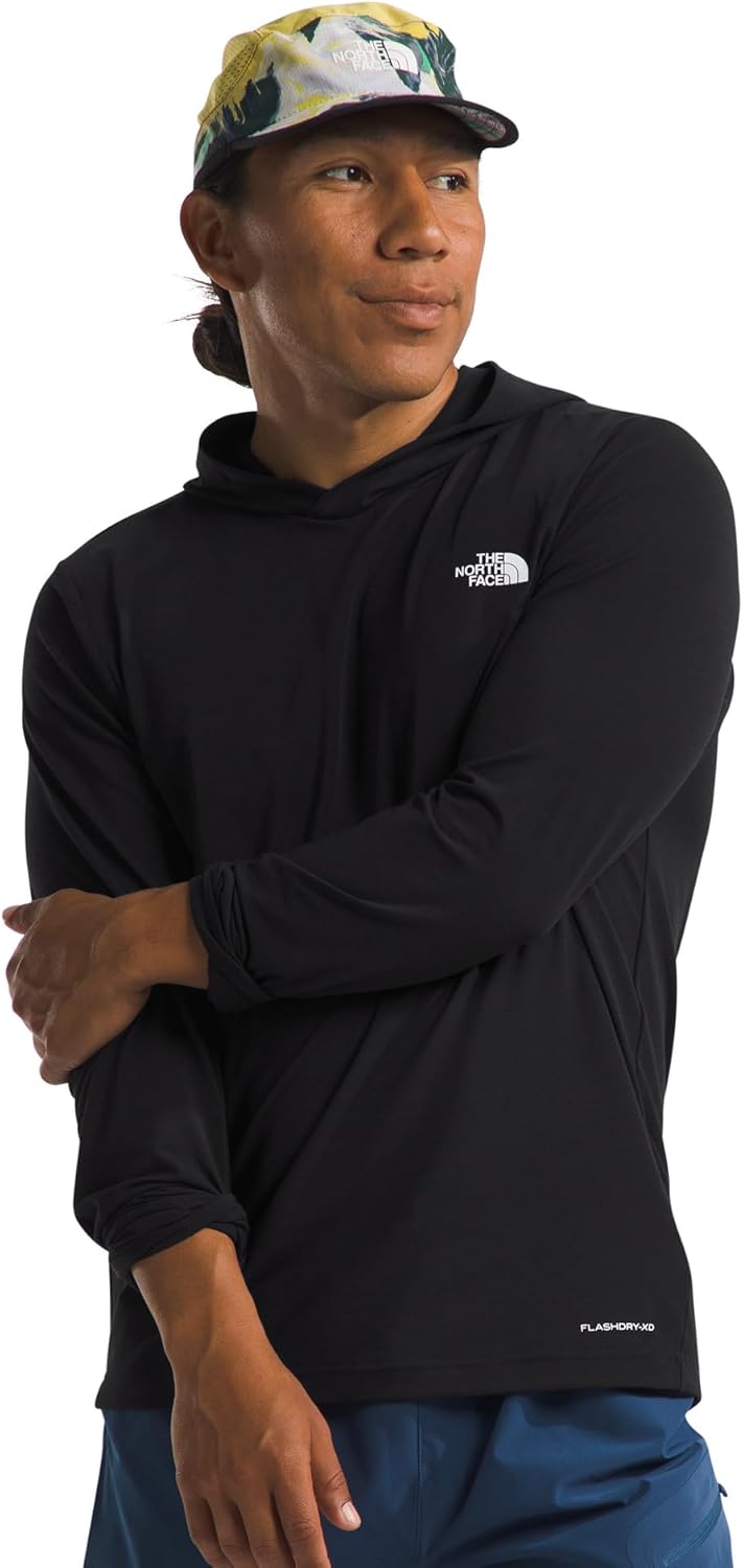 THE NORTH FACE Men's Adventure Sun Hoodie | Light & Breathable With Upf 40+ Sun Protection & 3-piece Hood X-Large Tnf Black