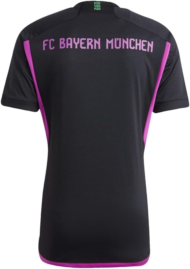 adidas Men's Soccer Bayern Munich 23/24 Away Jersey - Unifying Message, Moisture-Wicking Fabric Eco-Friendly Materials Large Black