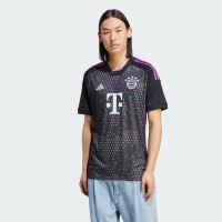 adidas Men's Soccer Bayern Munich 23/24 Away Jersey - Unifying Message, Moisture-Wicking Fabric Eco-Friendly Materials Large Black