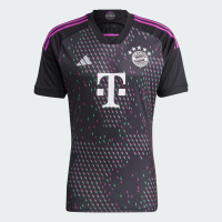 adidas Men's Soccer Bayern Munich 23/24 Away Jersey - Unifying Message, Moisture-Wicking Fabric Eco-Friendly Materials Large Black