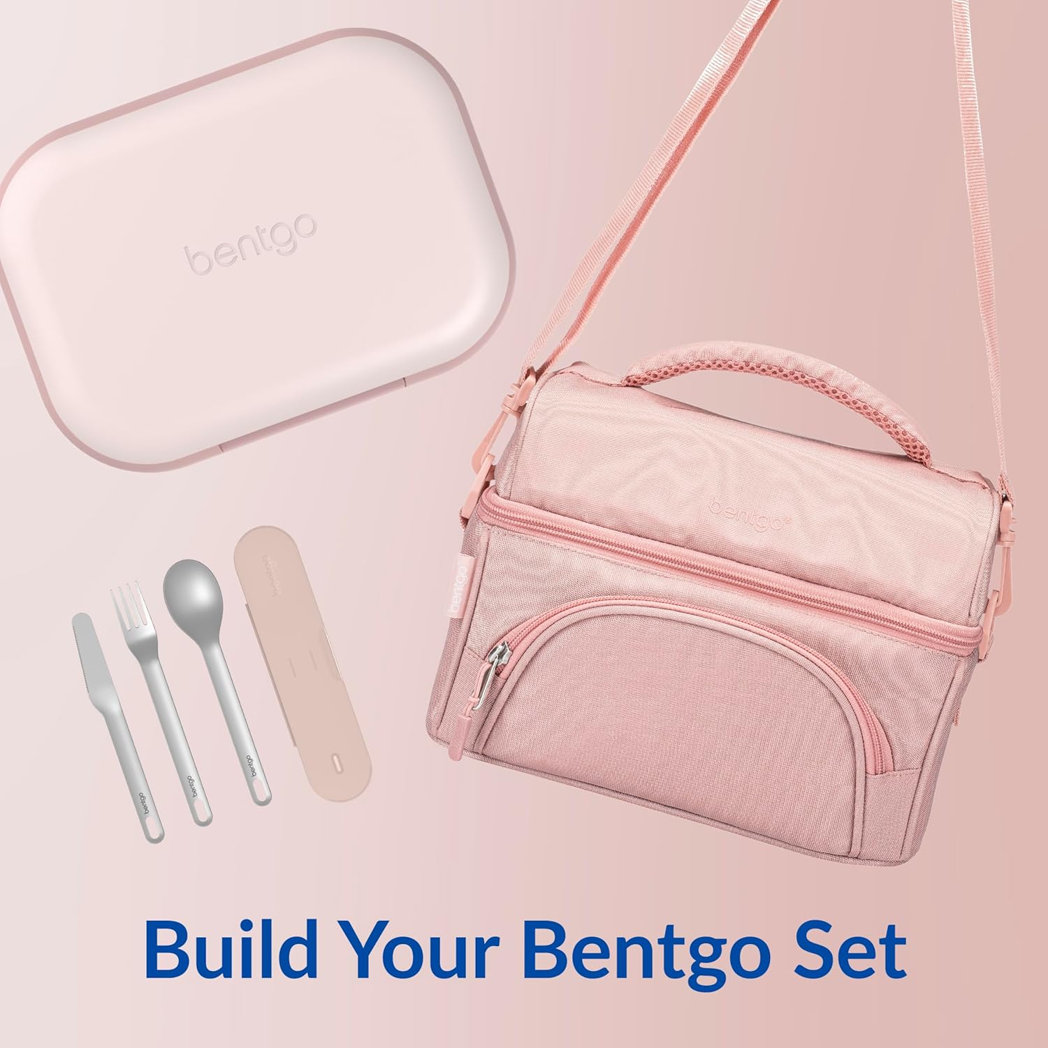 Bentgo Chill Max Leak-Proof XL Lunch Box - Included Ice Pack Keeps Food Cold; 5-Cup Capacity for Ages 8+, 3 or 4 Compartment Bento Box, BPA-Free, Dishwasher Safe (Pink Cloud & Blush)