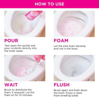 Stardrops The Pink Stuff Miracle Power Foaming Toilet Cleaner – Self-Activating Formula for Deep Cleaning, Stain Removal, and a Fresh Shine – Bathroom Essential 7 Ounce (Pack of 3)