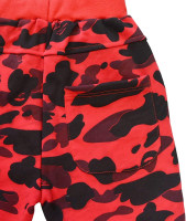 KISBINI Boy's Cotton Camouflage Sweatpants Sports Pants for Children 5T Red
