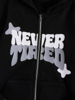 SOLY HUX Boy's Zip Up Hoodies Sweatshirt Y2k Letter Graphic Long Sleeve Streetwear Jacket 13 Years Black Letter