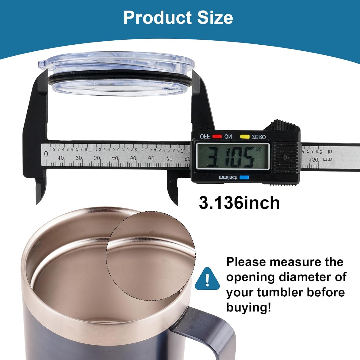 Replacement Lids Compatible with Stanley 12 oz & 24oz Camp Mug, 2Pack Leak Proof Cup Insulated Lids for Stainless Steel Coffee Mug（Cups NOT Included）