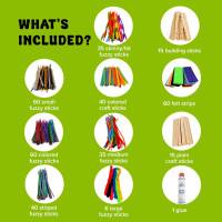 Kid Made Modern Arts and Craft Kit – A DIY 3.8 Pounds of Hobby Craft Supplies & Materials Box for Creative Art Projects for Kids Age 4 5 6 7 8 9 10 11 & 12 Year Old Girls & Boys Creative Essentials Kit