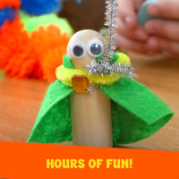 Kid Made Modern Arts and Craft Kit – A DIY 3.8 Pounds of Hobby Craft Supplies & Materials Box for Creative Art Projects for Kids Age 4 5 6 7 8 9 10 11 & 12 Year Old Girls & Boys Creative Essentials Kit